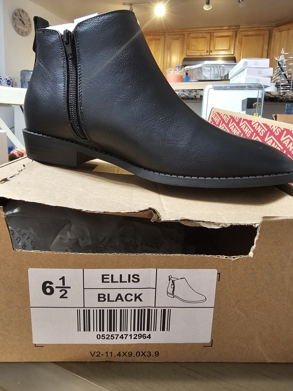 Journee Collection Black Ankle Booties with Side Zip